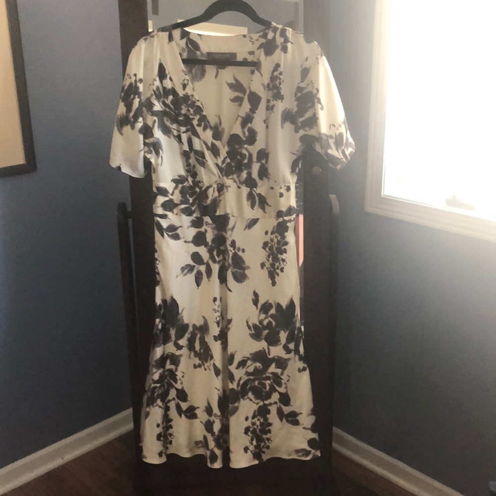 Silk spring dress